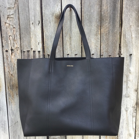 Anine Bing Handbags - NWT Anine Bing Tote Leather Black